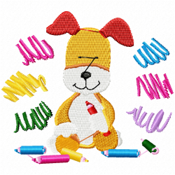 Dogs Embroidery Design 10